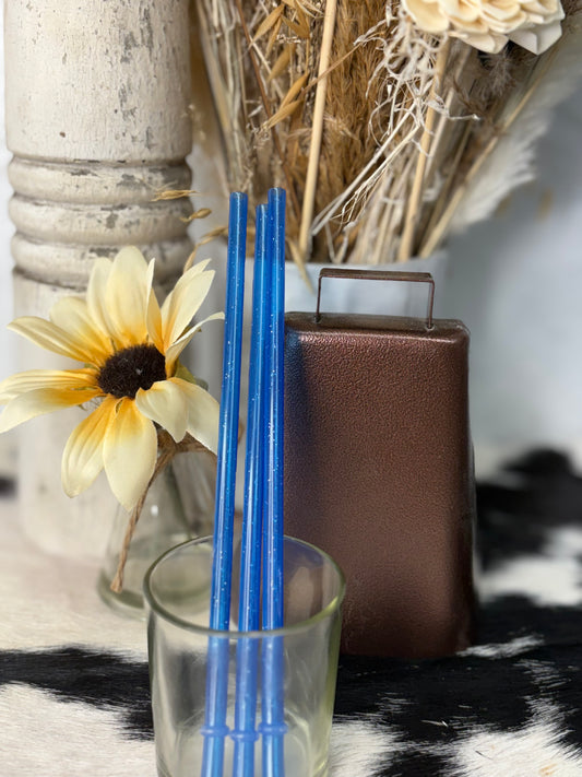 Blue Sparkle Straw