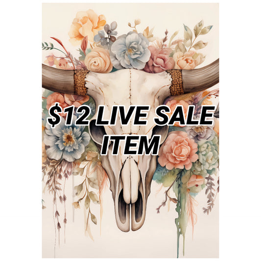 $12 Live Sale Item